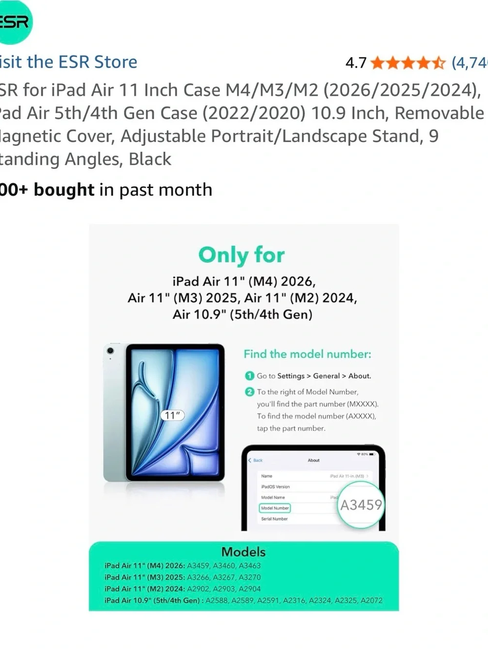 iPad magnetic case